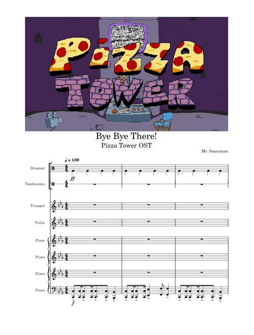Bye Bye There! – Mr. Sauceman | Pizza Tower OST