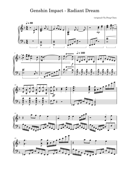 Genshin Impact - Ganyu: Radiant Dreams – Yu Peng Chen
