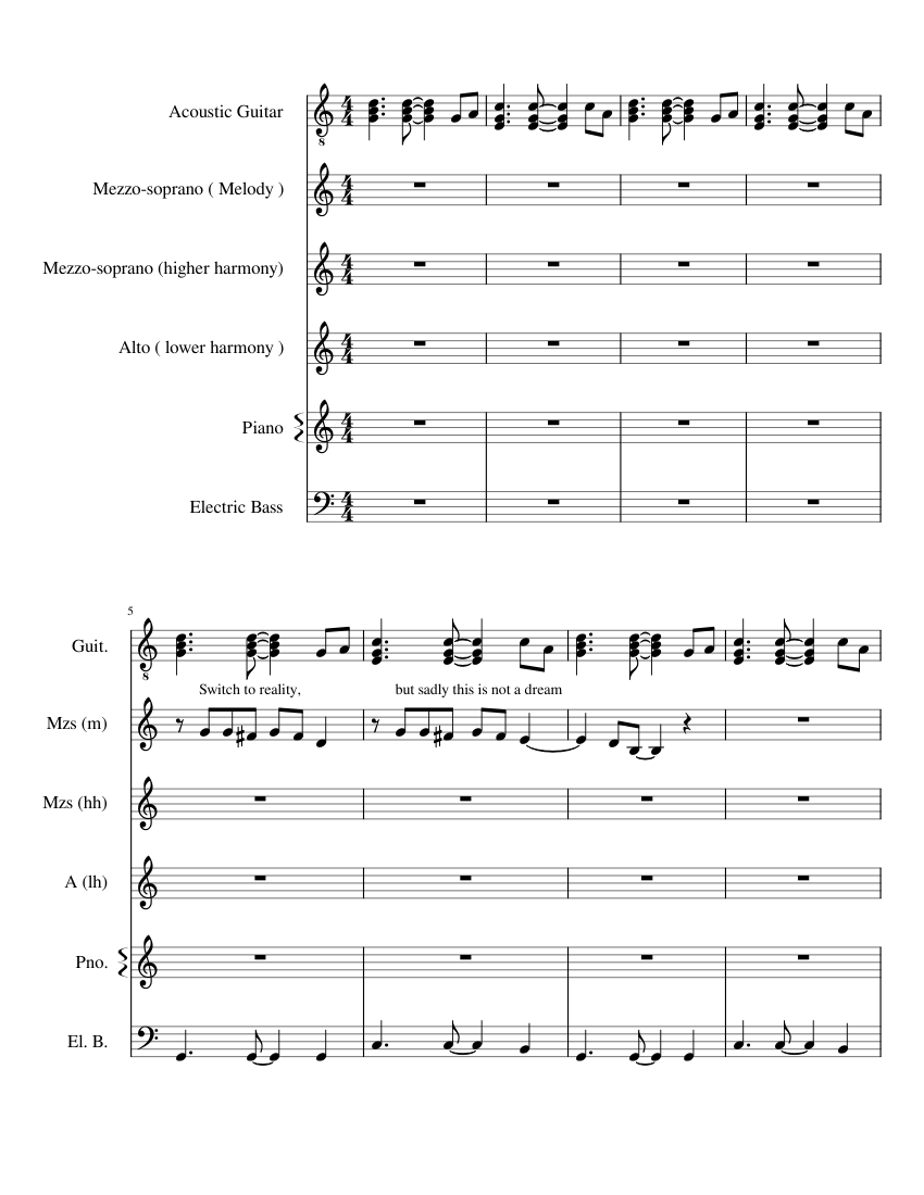 Composition 2 Final Free Sheet music for Piano, Alto, Mezzo soprano ...