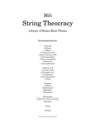 String Theocracy Instrumental (Key Ingredient Ver.) Ear transcription ...