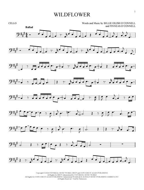 Wildflower - Billie Eilish (Cello Solo)