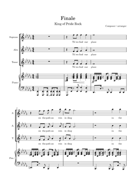 Free King Of Pride Rock (From The Lion King: Broadway Musical) by