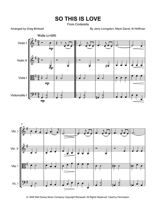 So This Is Love (Arr. Greg Birdwell) - James Ingram (String Quartet)