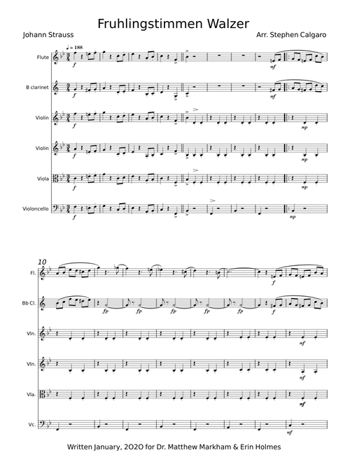 Frühlingstimmen Walzer - Johann Strauss Jr.
