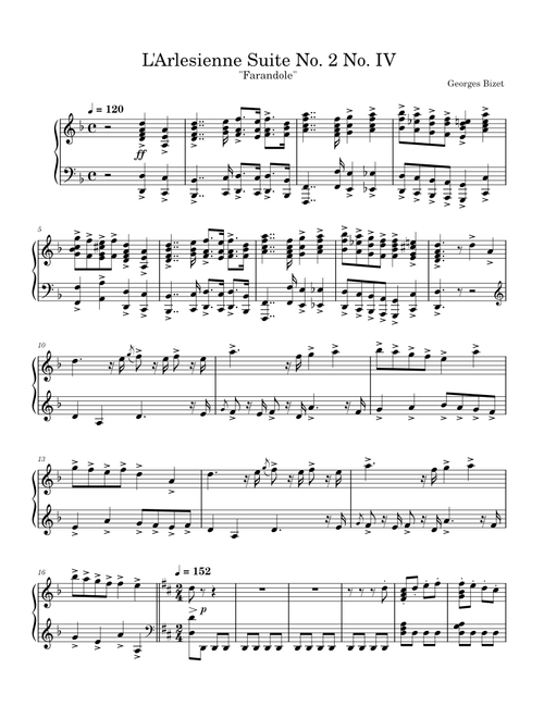 Farandole (from 'L'Arlesienne') – Georges Bizet