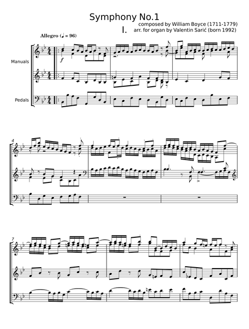 Symphony No.1 in B-flat major - William Boyce