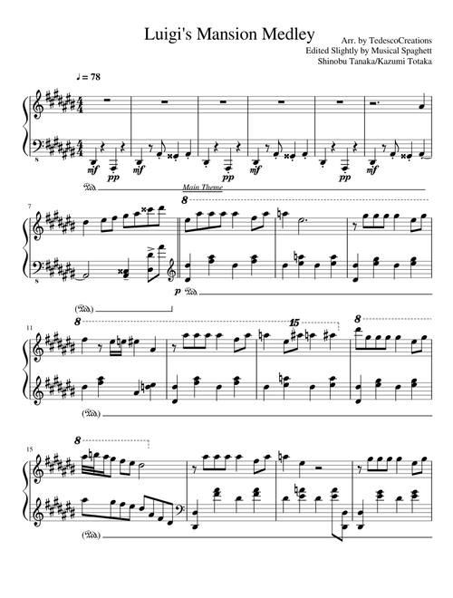 Luigi s Mansion Medley