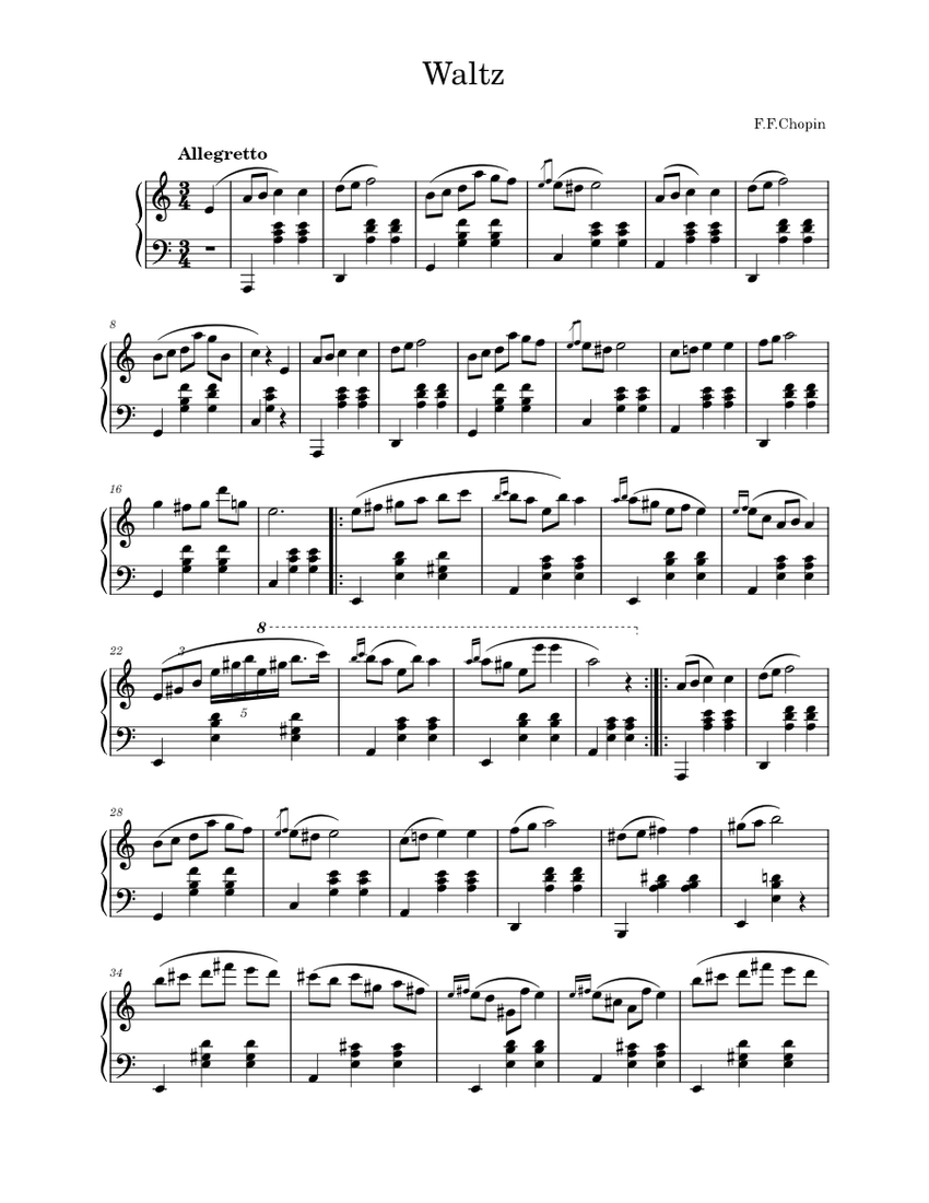 その他 Waltzin&#39; On New Chopin Waltz (2024) Sheet Music for Piano (Solo