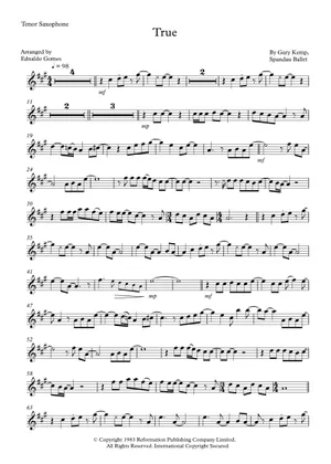True- Spandau Ballet Sheet music for Piano, Vocals True- Spandau Ballet Sheet music for Piano, Vocals