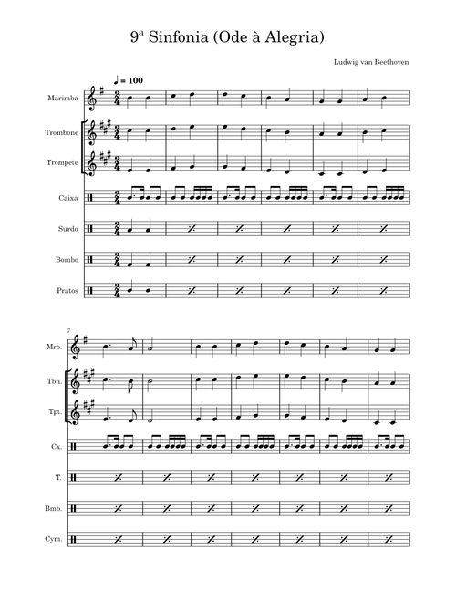 Ode To Joy – Ludwig van Beethoven Ode à Alegria