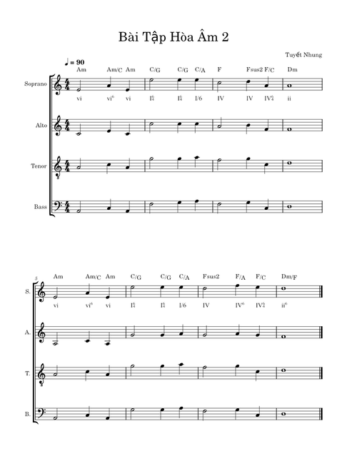 Bài Tập Hòa Âm 2
