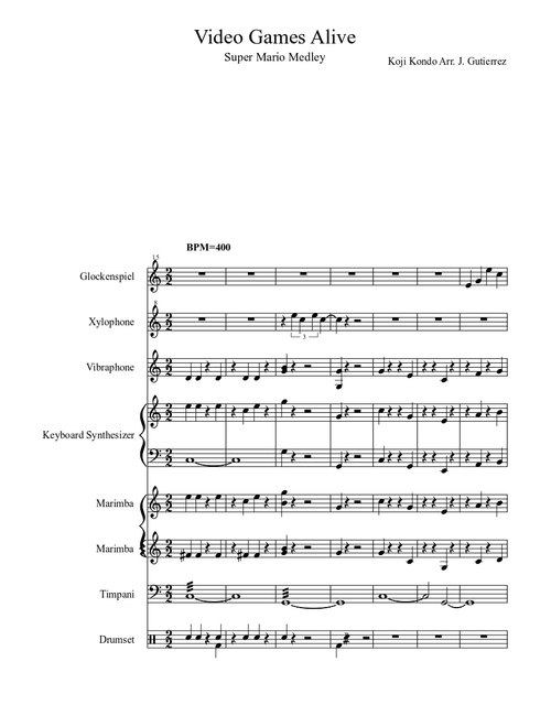 Super Mario Medley Percussion Ensemble