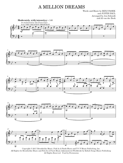 A Million Dreams (from The Greatest Showman) - The Piano Guys Adele (Piano Solo)