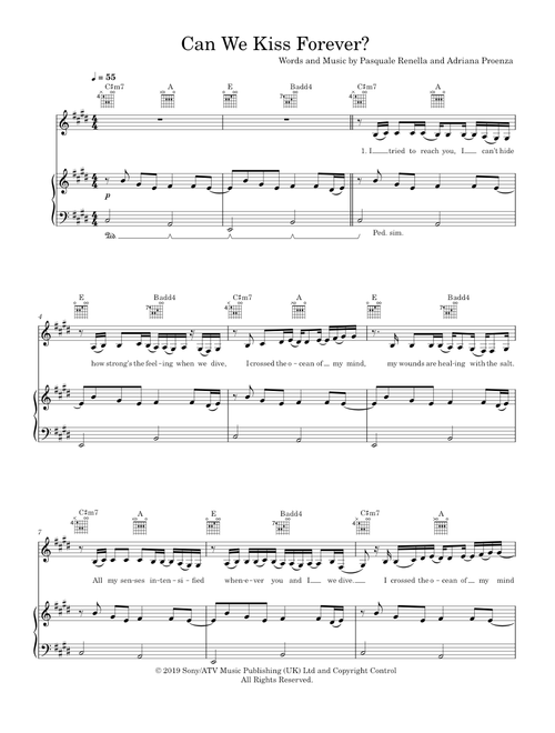 Can We Kiss Forever? - Kina Grannis (Piano-Voice-Guitar)