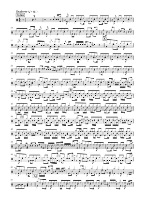 T-Square - Explorer Sheet Music with Chords for Piano (Jazz Band