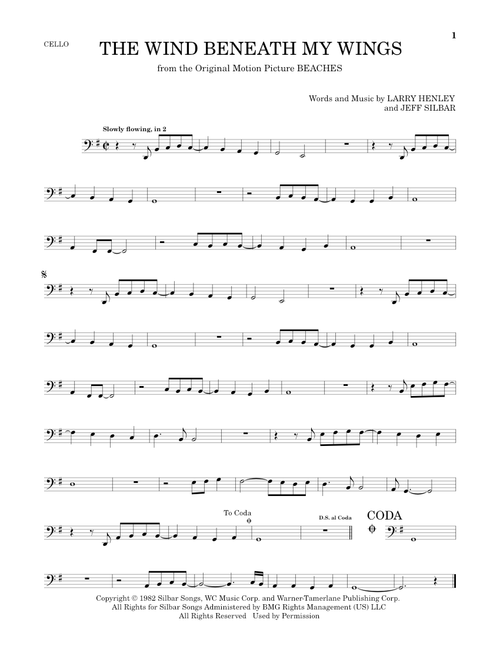 The Wind Beneath My Wings - Bette Midler (Cello Solo)