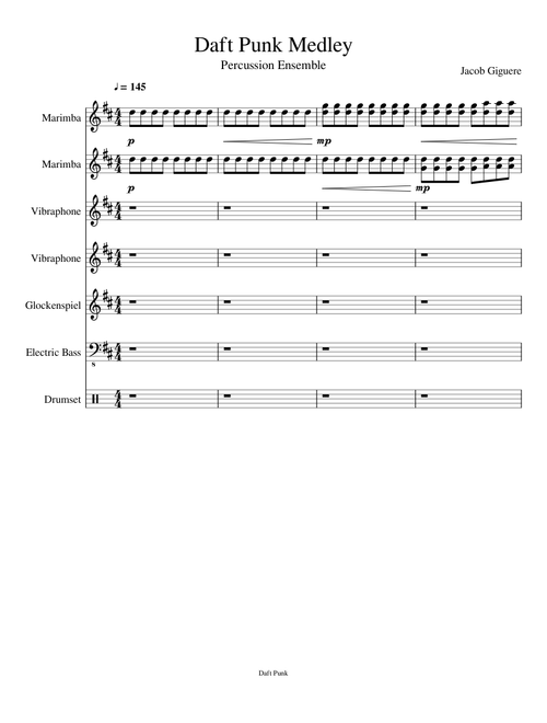 Daft Punk Medley - Percussion Ensemble