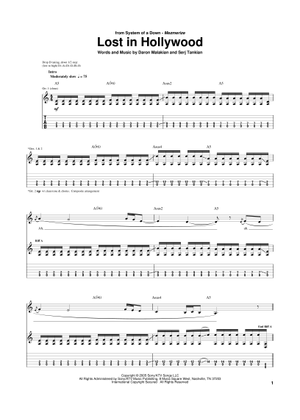 Play Official version of Hypnotize sheet music by System of a Down for Guitar MuseScore
