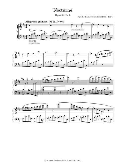 Nocturne - Opus 69 no. 1
