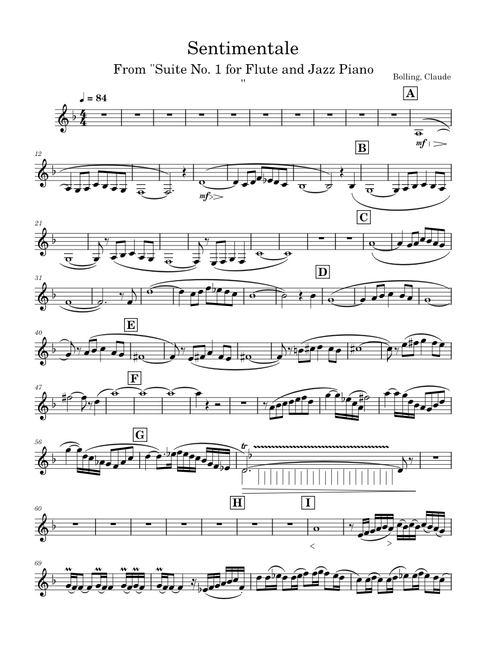 Sentimentale – Claude Bolling