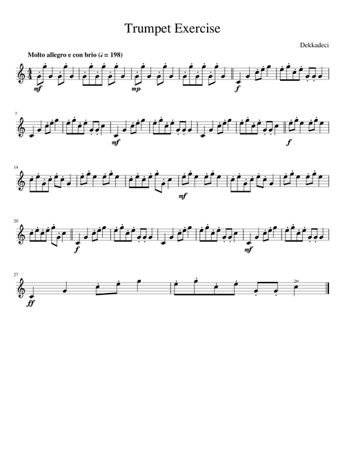 Trumpet Exercise