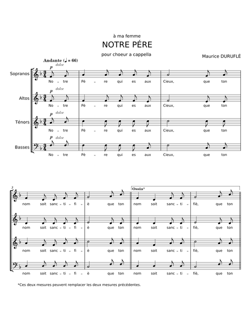 Notre Père - Maurice Duruflé