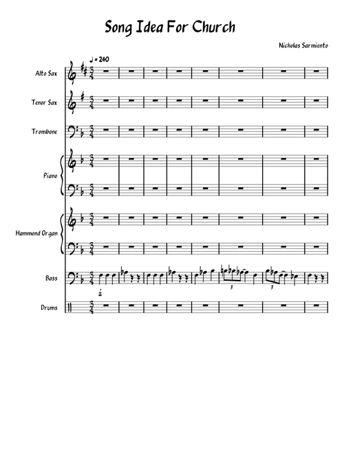 Song Idea for My Church (Based off Better Get Hit In Your Soul)