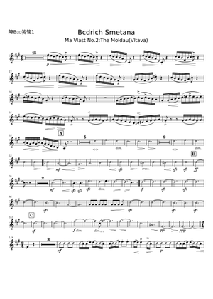 吹奏楽楽譜 THE MOLDAU 吹奏楽楽譜 THE MOLDAU 吹奏楽楽譜 THE