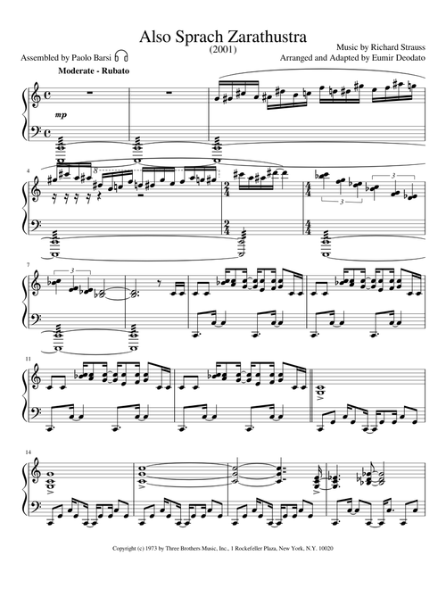 Also Sprach Zarathustra