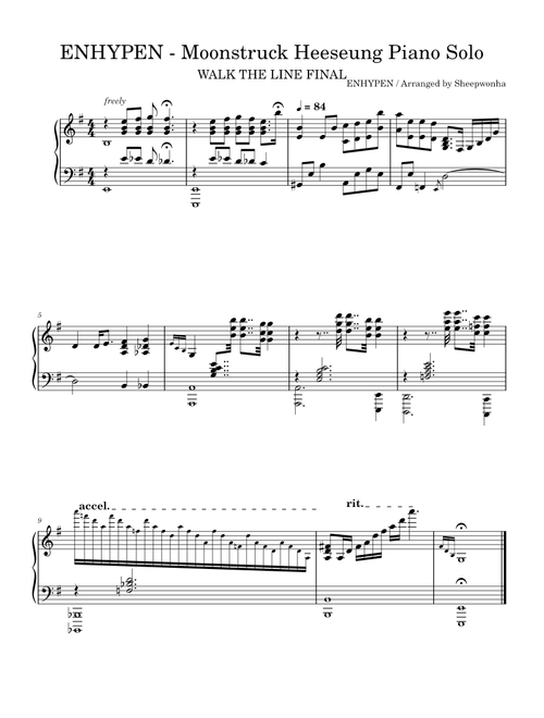 Moonstruck – ENHYPEN Walk The Line Final Heeseung Solo