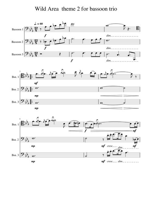 Wild Area theme 2 for bassoon trio – Ceddy197