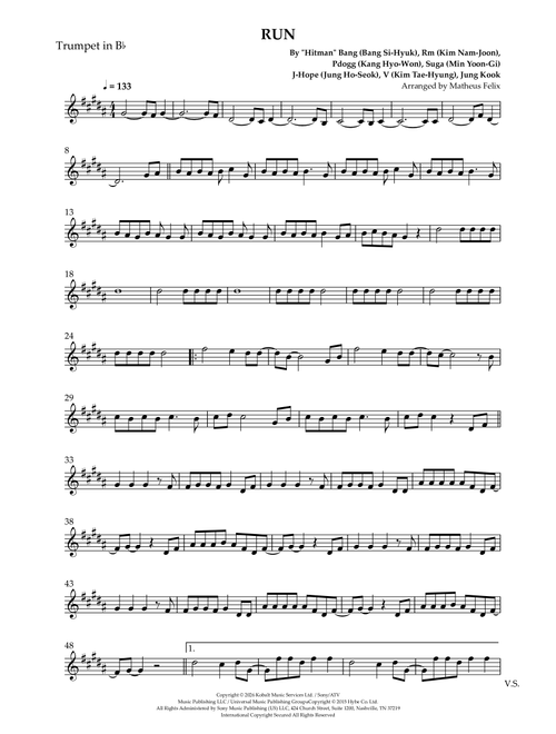 Run (Arr. Matheus Felix) - BTS (Trumpet Solo)