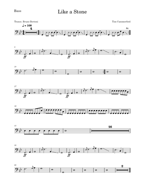 Like a stone – Audioslave (Bass)