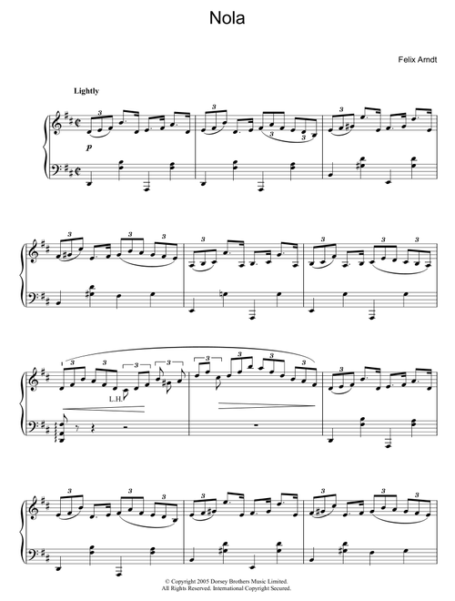 Nola - Felix Arndt (Piano Solo)