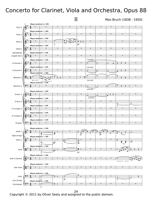 Double Concerto in E minor, Op.88 - Max Bruch