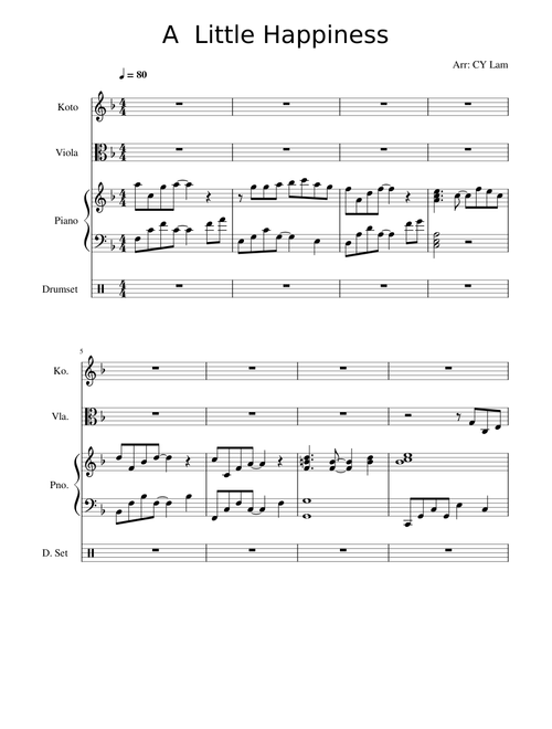 A little happiness (Theme song of Our Times我的少女時代)