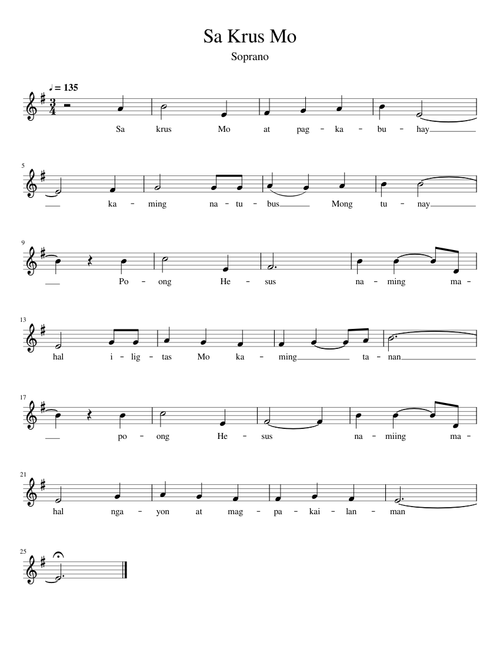 Sa Krus Mo soprano