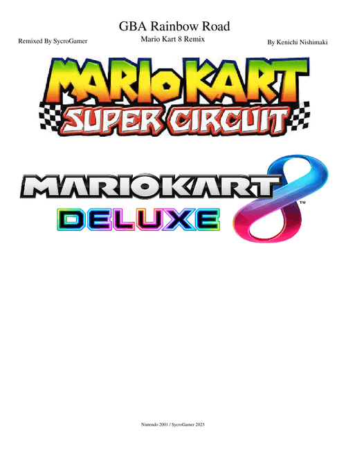 GBA Rainbow Road - Mario Kart 8 Remix