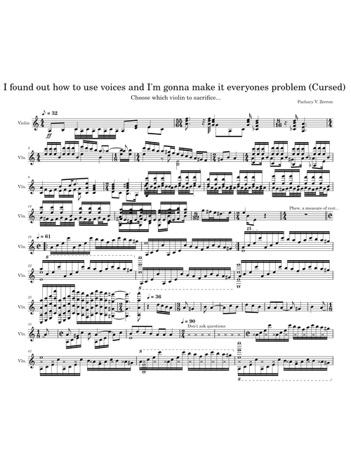 I found out how to use voices and I'm gonna make it everyones problem (Cursed) – Solo Composing