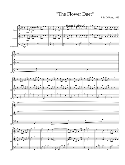 The Flower Duet – Léo Delibes