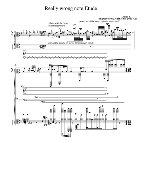 Really wrong note Etude - Somebody