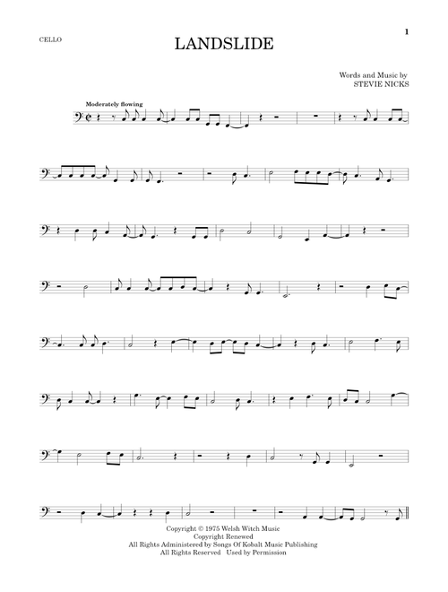 Landslide - Fleetwood Mac (Cello Solo)