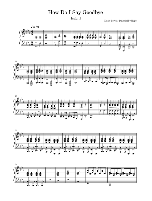 How Do I Say Goodbye – Dean Lewis How Do I Say Goodbye