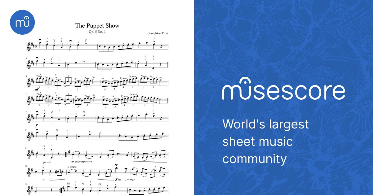 The Puppet Show Sheet music for Violin Solo Musescore