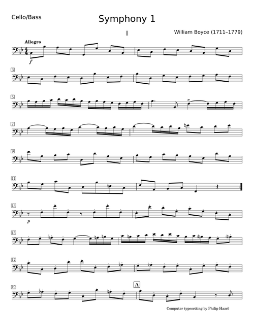 Symphony No.1 in B-flat major - William Boyce