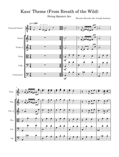 Kass' Theme (The Hero's Theme) – Yasuaki Iwata Kass' Theme (From Breath of the wild)