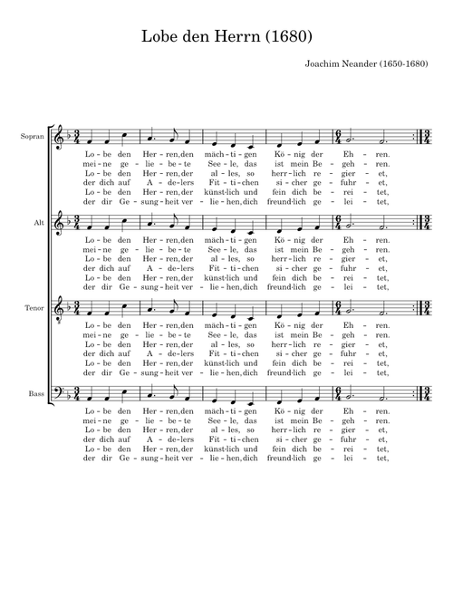 Lobe den Herrn - Joachim Neander