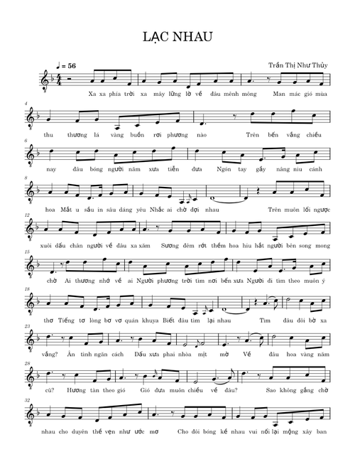 LẠC NHAU – Tran Thi Nhu Thuy