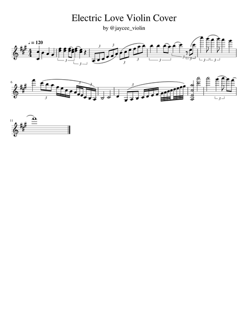Electric Love Violin Cover