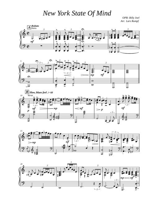 New York State of Mind – Billy Joel
